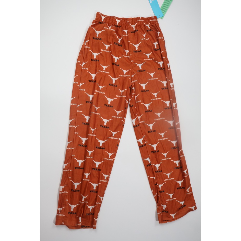 Texas Longhorns Pajama Pants All Over Print Burnt Orange NCAA Lounge Sleepwear